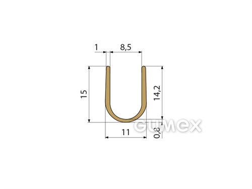 SILIKÓNOVÉ PROFILY TVARU "U"